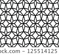 Seamless background of black polygonal pattern, creative design templates 125514125