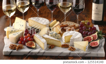 Cheese And Wine Pairing Board 125514140