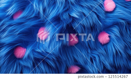 Animal Skin In Pink And Blue Colors 125514267