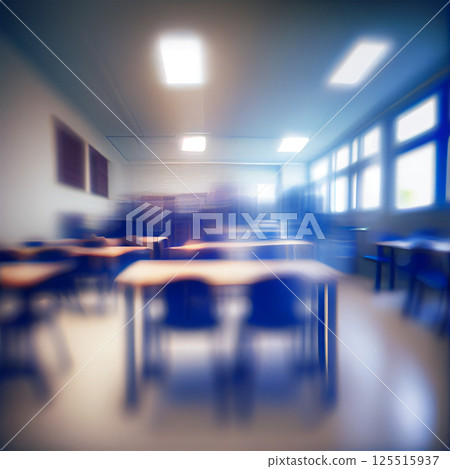 School student blurred light background, template - AI generated image 125515937