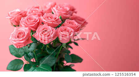 Bright floral bouquet of roses, festive mood - AI Generated Image 125516354