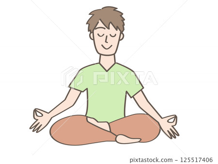 Person doing yoga pose 125517406