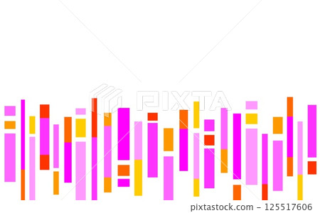 Frame geometric pattern square white space pink 125517606