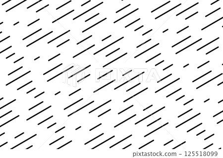 Downpour pattern. Chaotic diagonal interrupted lines. Simple abstract minimalistic background. Rainy or snow print. Autumn weather wallpaper. Vector graphic illustration 125518099