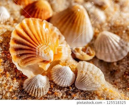 Beach and shell 125518325