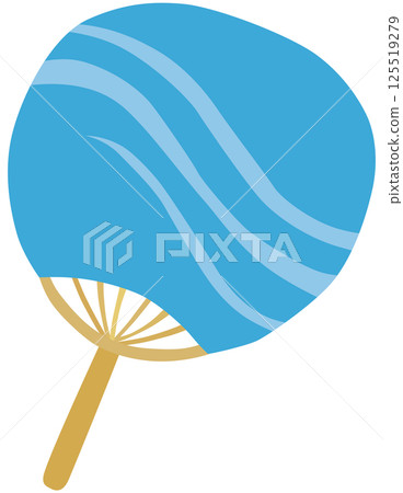 Simple fan illustration vector material Simple fan illustration vector material 125519279