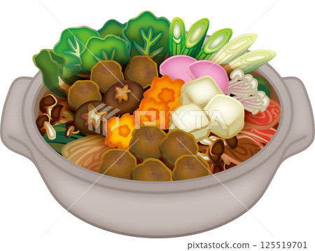 看起來美味的相撲火鍋插圖 看起來美味的相撲火鍋插圖 125519701