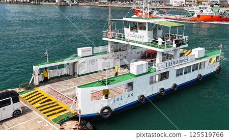 Onomichi Channel [Fukumoto Ferry Thank you for 135 years 2025/03/31 Last day] Drone aerial photography_OFTE_20 125519766