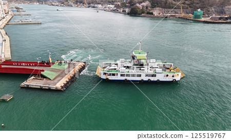 Onomichi Channel [Fukumoto Ferry, thank you for 135 years, last day 2025/03/31] Drone aerial photography_OFTE_02 125519767