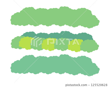 Green leaf illustration set 125520628