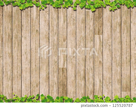 Ivy and sepia wood grain board vertical Ivy and sepia wood grain board vertical 125520787