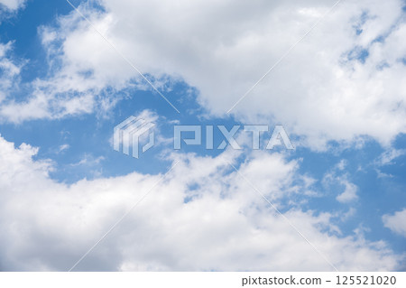 Spring sky Spring sky Blue sky Sky only Yamanashi Prefecture April Material 125521020