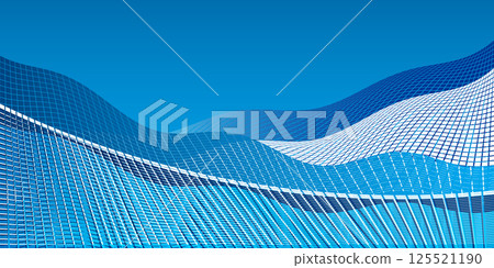 Blue technology digital pattern background Blue technology digital pattern background 125521190