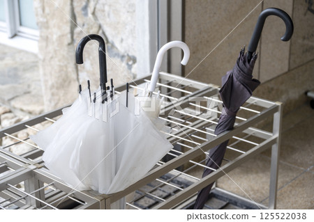 Umbrella stand, umbrella holder, rainy season, rainy day, material 125522038