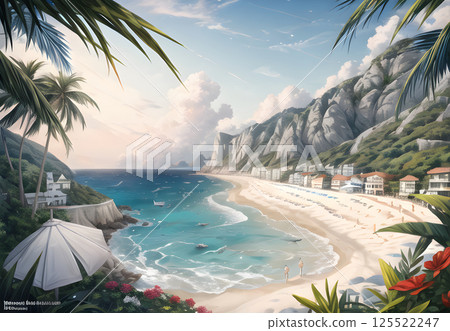 Beautiful beach 125522247