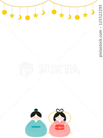 七夕織姬與彥星活動水彩插畫 125522295