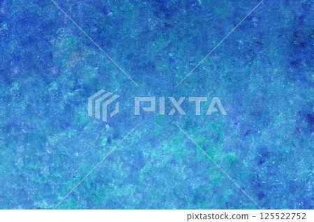 Abstract blue color paint. Designed grunge on wall texture 125522752