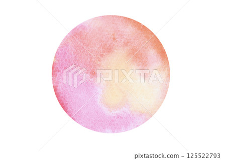 Abstract colorful circle hand draw water color background. Abstract colorful circle hand draw water color background. 125522793