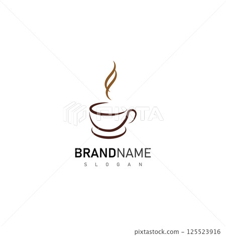 coffee cup logo design template coffee cup logo design template 125523916