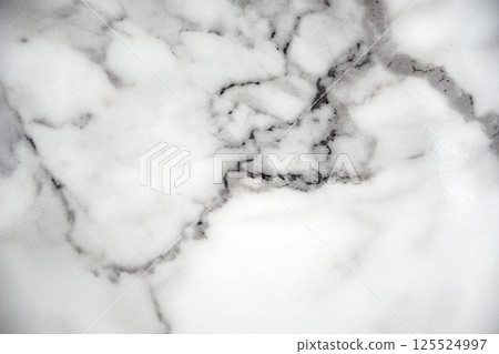 White marble texture with natural pattern for background or design art work. 125524997