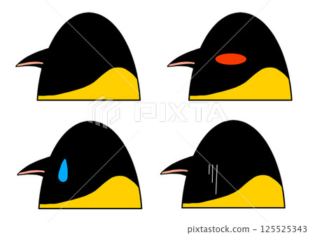 Emperor penguin 4 pattern profile set Emperor penguin 4 pattern profile set 125525343
