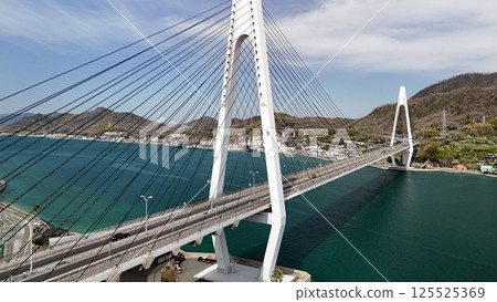 Setouchi Shimanami Kaido [Ikuchi Bridge] Drone aerial photography_March 2025_SSIIK_08 125525369