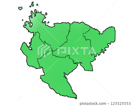 佐賀縣區域劃分的略顯鬆散的地圖 125525553