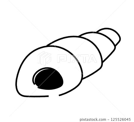 Analog-style chocolate cornet illustration Analog-style chocolate cornet illustration 125526045