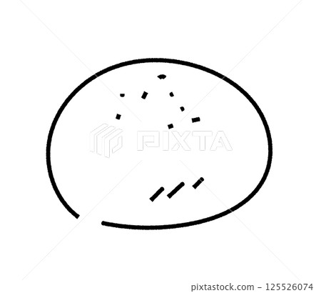 紅豆麵包的模擬風格插圖 125526074