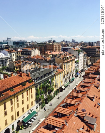 Italy Milan scenery Corso Como Italy Milan scenery Corso Como 125526144