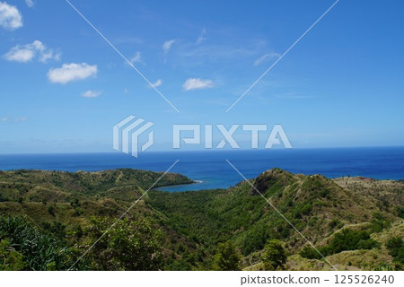 The view from Cettie Bay Lookout in Guam 125526240