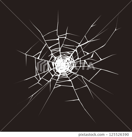 破裂的玻璃圖形向量插圖 125526390