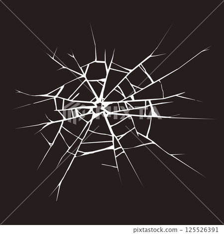 Cracked glass graphic vector illustration 125526391