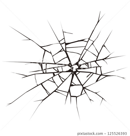 Cracked glass graphic illustration Cracked glass graphic illustration 125526393