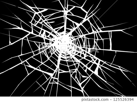 Cracked glass background graphic illustration Cracked glass background graphic illustration 125526394