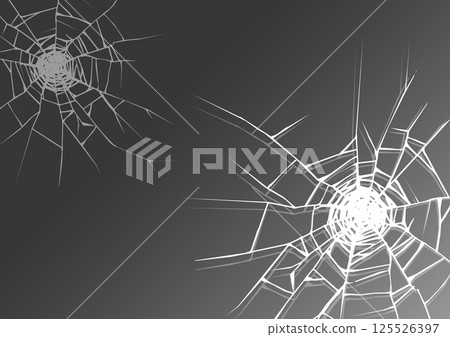Cracked glass background frame graphic illustration Cracked glass background frame graphic illustration 125526397