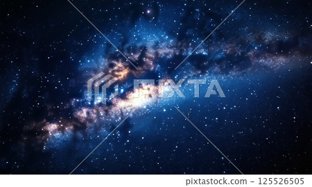 Beautiful starry sky background 125526505