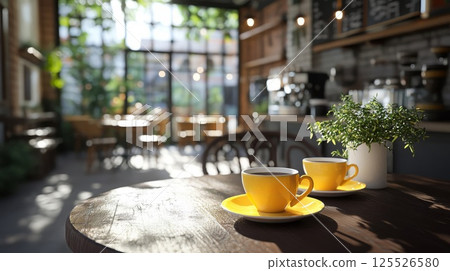 時尚的咖啡店 時尚的咖啡店 125526580