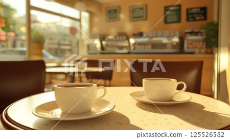 時尚的咖啡店 時尚的咖啡店 125526582