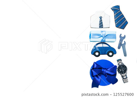 Father's Day, Cookies made for Father's Day, isolated on white, PNG 125527600