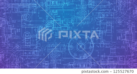 Engineering construction, industrial background.Mechanic technology banner. 125527670