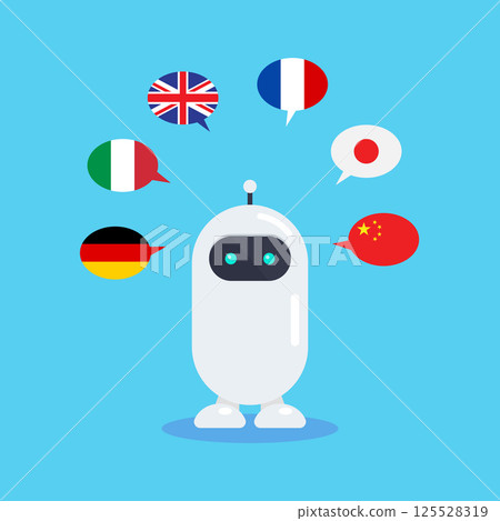 Artificial Intelligence chatbot translator. 125528319