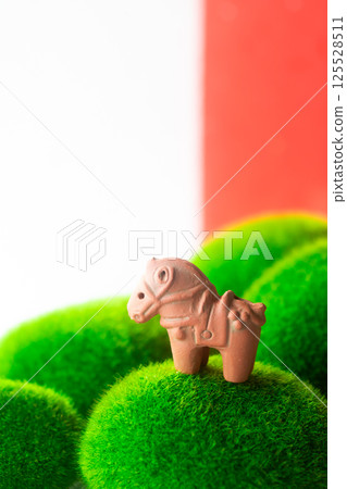 2026 New Year's Card Material: Year of the Horse, Haniwa Horse and Green Tomb 2026 New Year's Card Material: Year of the Horse, Haniwa Horse and Green Tomb 125528511