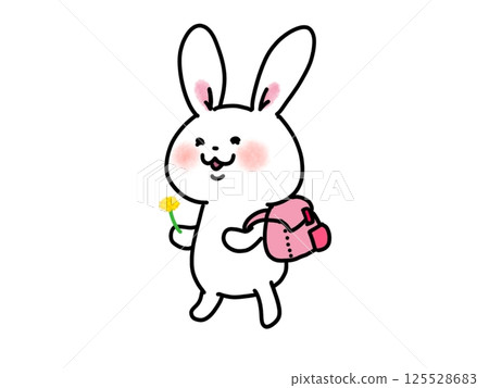 A fun field trip picking flowers - Rabbit 125528683