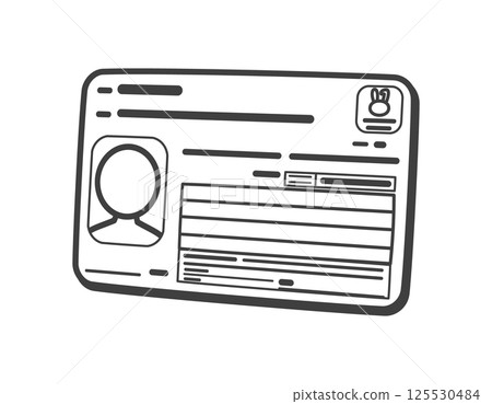 My number card (front) My number card (front) 125530484