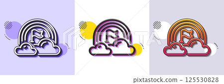 Lgbt line icon. Halftone dotted pattern. Gradient icon with grain shadow. Pride flag with rainbow sign. Gender diversity symbol. Line lgbt icon. Various designs. Vector Lgbt line icon. Halftone dotted pattern. Gradient icon with grain shadow. Pride flag with rainbow sign. Gender diversity symbol. Line lgbt icon. Various designs. Vector 125530828