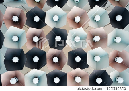 Hexagonal Lights in Various Colors Hexagonal Lights in Various Colors 125530850