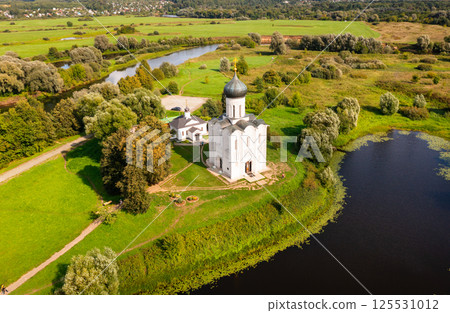 Orthodox Church of Intercession on River Nerl, Russia Orthodox Church of Intercession on River Nerl, Russia 125531012