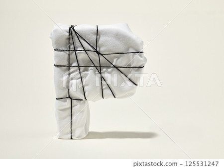 wrapped letter P wrapped letter P 125531247
