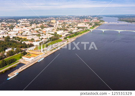 Bird's eye view of Yaroslavl, Russia 125531329